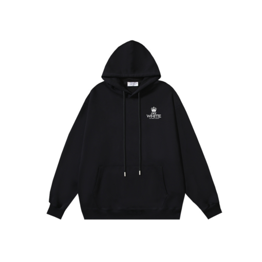 Off-White Hoodie Black With Logo