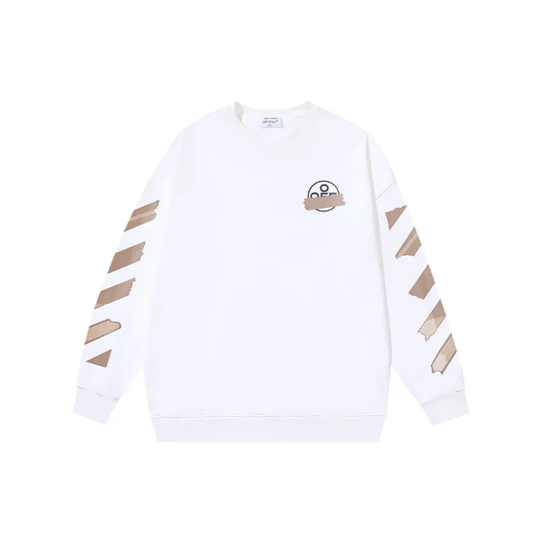 Off-White Sweatshirt White With Beige Design