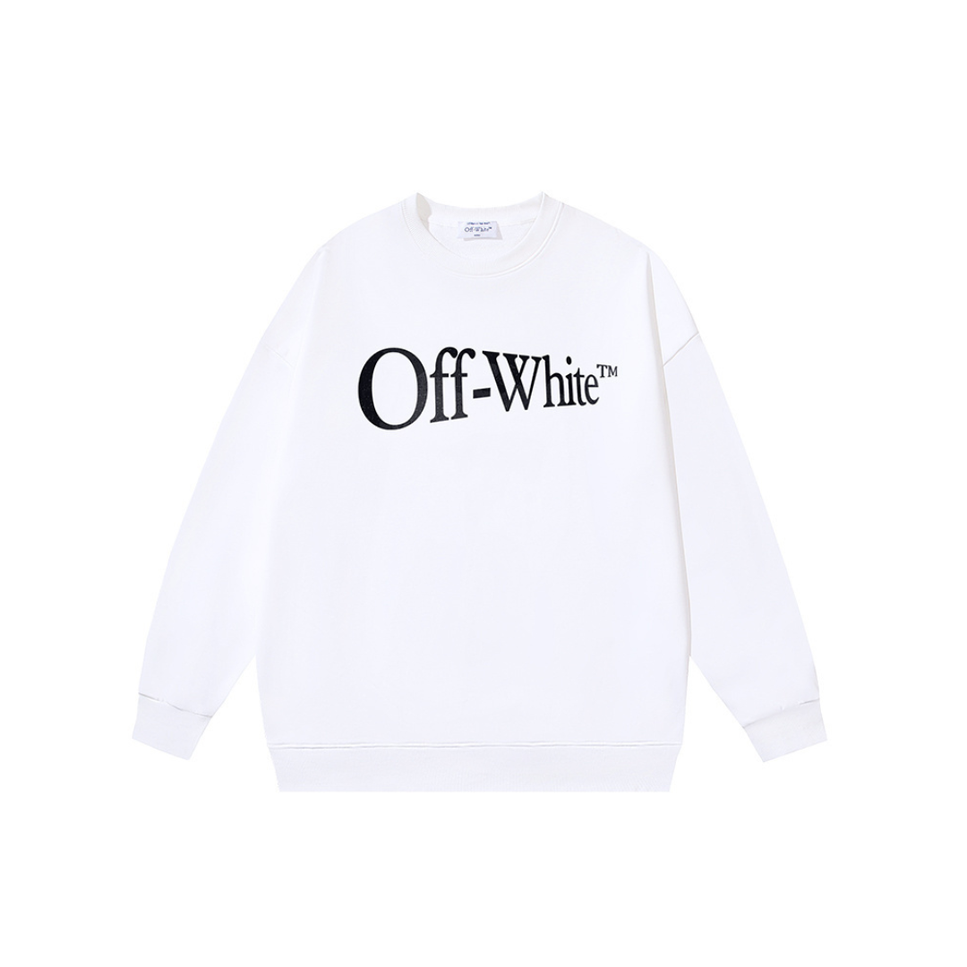 Off-White Sweatshirt Black With Monogram