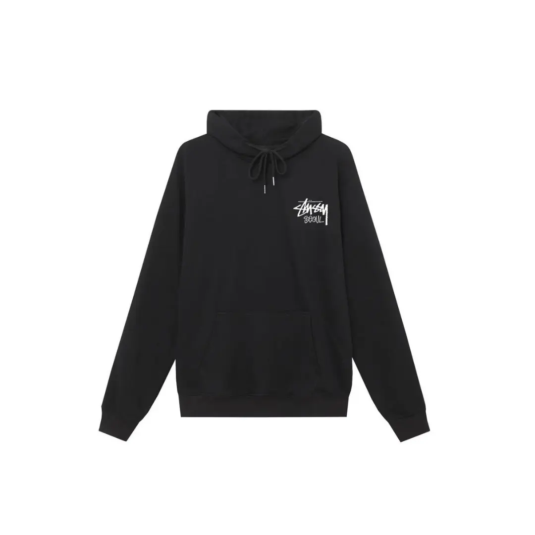 Stussy Hoodie Black With Logo
