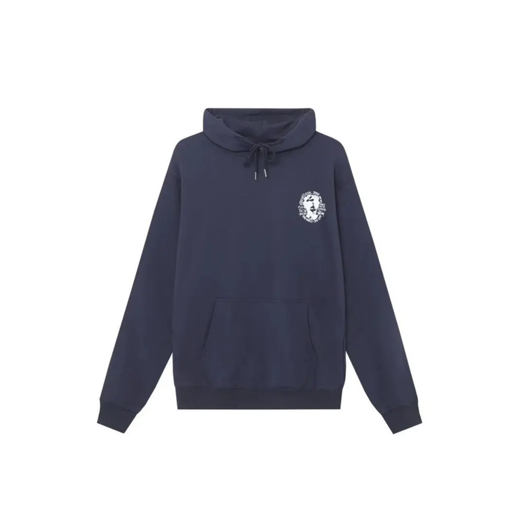 Stussy x Our Legacy Work Shop Buana Wool Hoodie Navy Blue