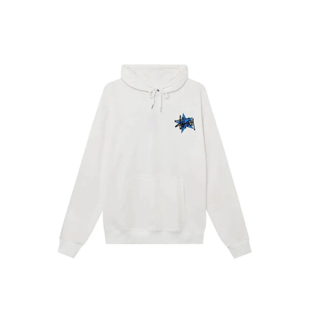 Stussy Star Pigment Dyed Cotton Hoodie Natural