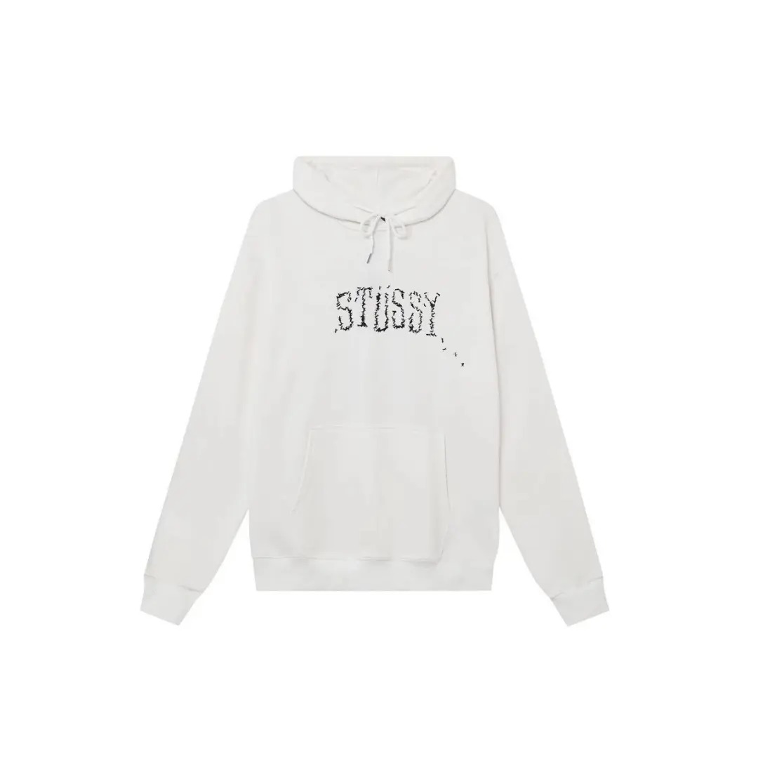 Stussy Monogram Printed Hoodie White