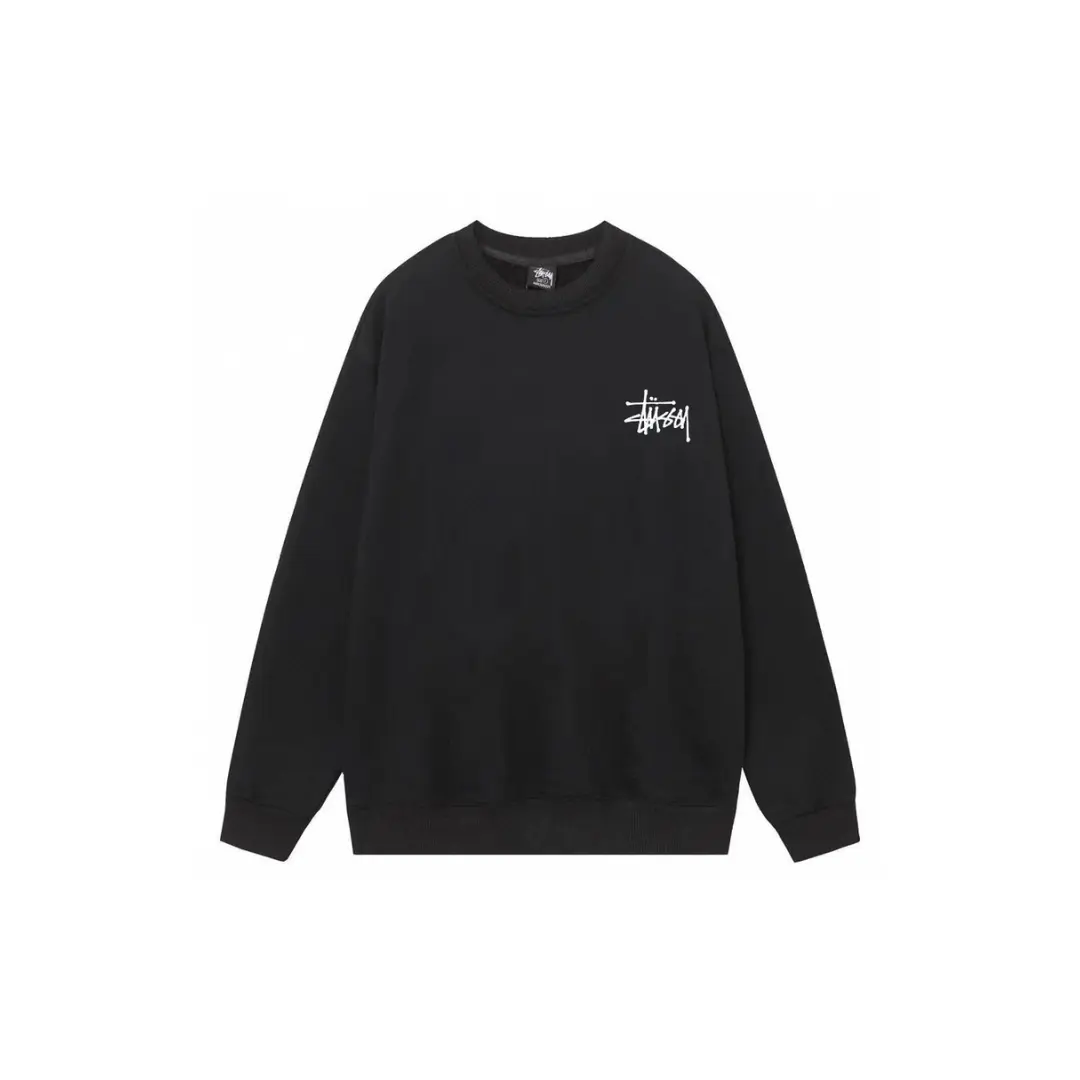 Stussy Logo Monogram Sweater Black