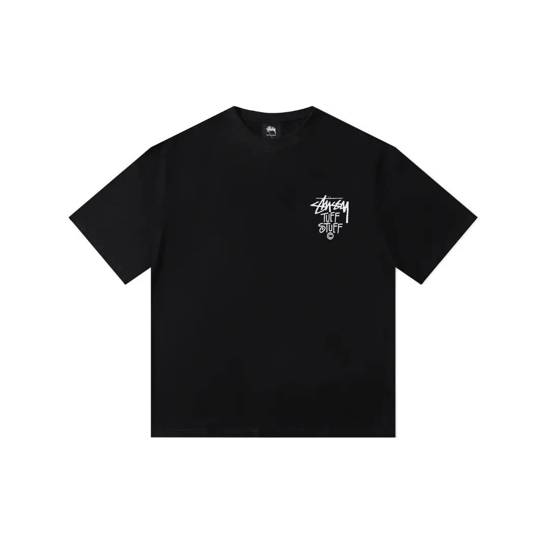 Stussy T Shirt Black With Logo M2