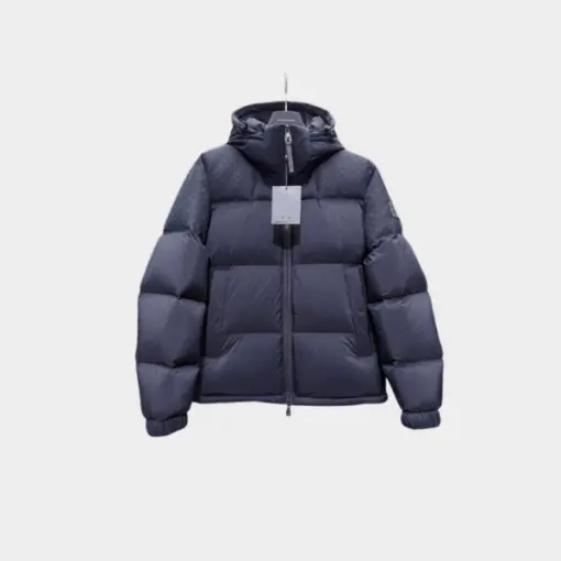 LV Monogram Down Jacket Volcanic Black