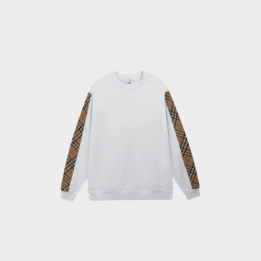 Burberry Vintage Check Detail Sweatshirt White M2