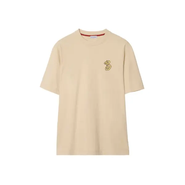 Burberry B Snake cotton t-shirt sand beige