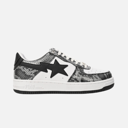 Bape STA Low Black Snake Skin