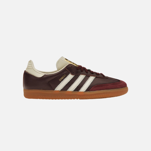 Adidas Samba Maroon Gold Metallic