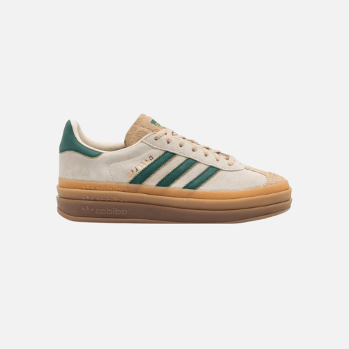 Adidas Gazzelle Bold - Beige Collegiate Green