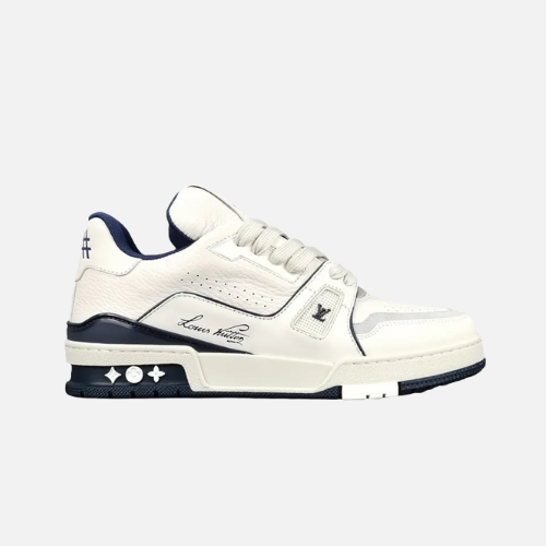Louis Vuitton Trainer Signature White Marine