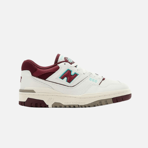 New Balance 550 White Burgundy Blue