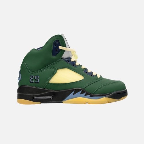 Air Jordan 5 Navy Green
