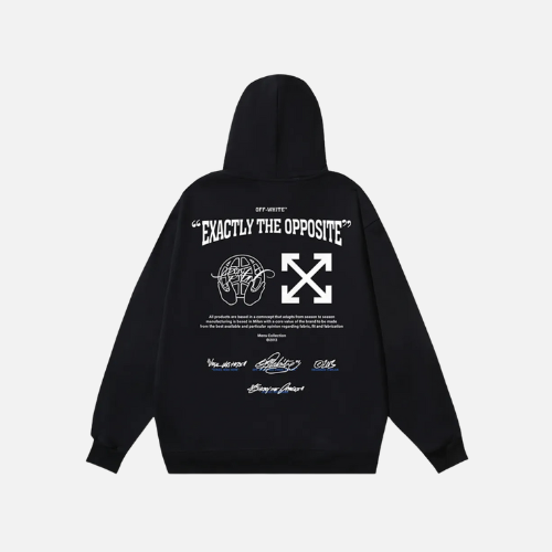 Hoodie Off-White Opp Boxy Black
