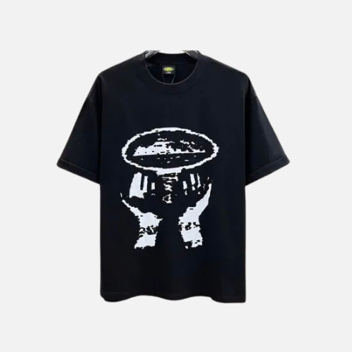Corteiz Sketchy Hands Tee Black
