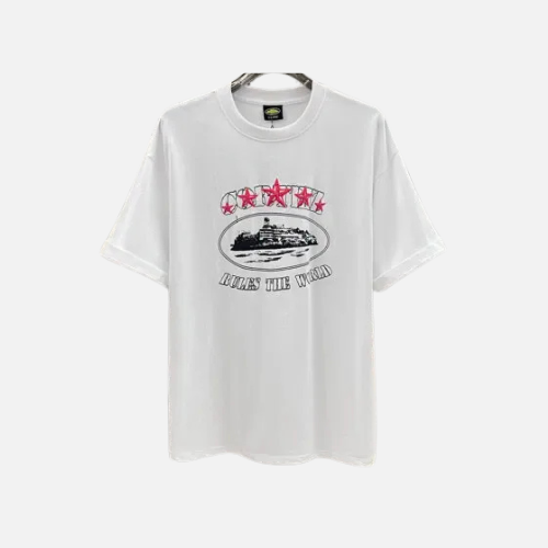 Corteiz 4Starz Alcatraz T-shirt White