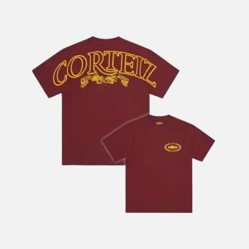 Corteiz Royale Heavyweight Tee Burgundy