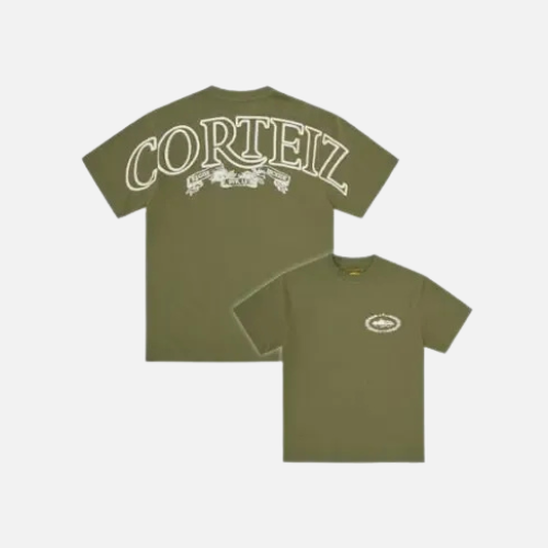 Corteiz Royale Heavyweight Tee Olive Green