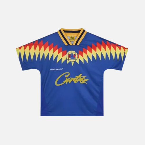 Corteiz Club RTW Football Jersey Blue Mesh Polyester