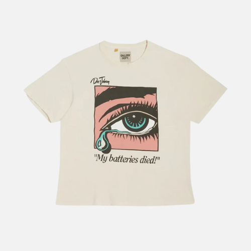 Gallery Dept Dead Batteries T-Shirt Antique White