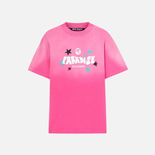 Palm Angels Paradise Palm T-shirt Fuchsia Pink