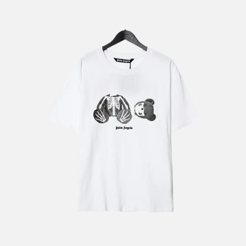 Palm Angels Skeleton Bear T-Shirt White