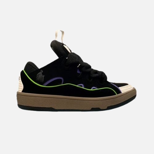 Lanvin Curb Lace-Up Black Blue White