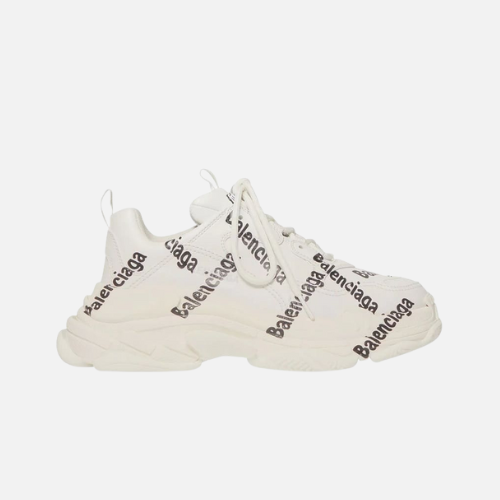 Balenciaga Triple S – Logo Print White