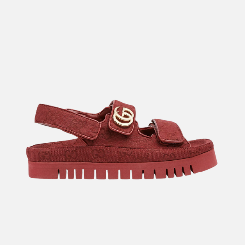 Gucci Sandal Dooble GG Burdeos