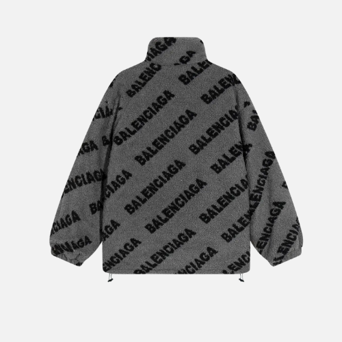 Hoodie Grey Black Writing Balenciaga - Imagen 3