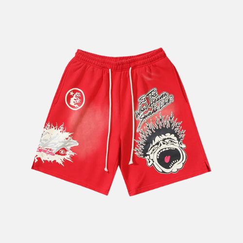 Hellstar Records Shorts Red