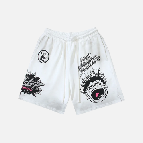 Hellstar Records Shorts White