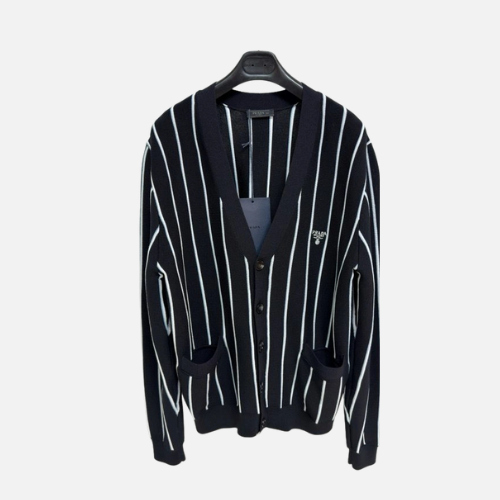 Prada Cardigan Black & White Striped