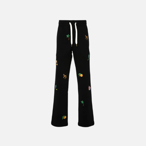 Casablanca Elements En Crayon Embroidered Cotton Track Pants