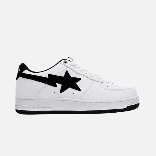 Bape STA Low White And Black Tick