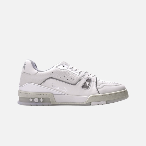 Louis Vuitton Trainer White Litchi Pattern