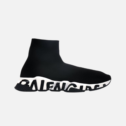 Balenciaga Speed Trainer Graffiti Black White