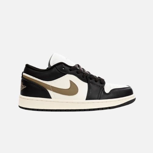 Air Jordan 1 Low Black And White Brown