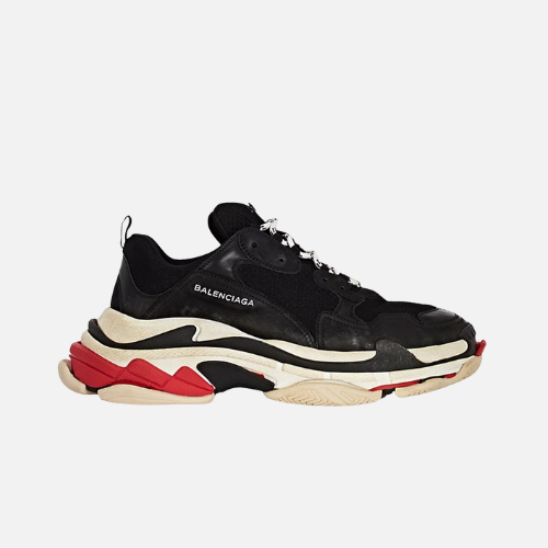 Balenciaga Triple S-Black White Red