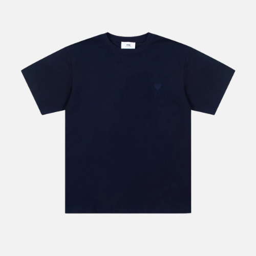 AMI Paris Night Blue Ami De Coeur T-Shirt