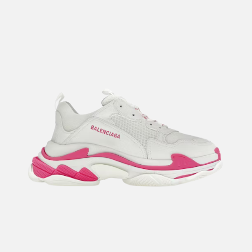 Balenciaga Triple S-White Fluo Pink