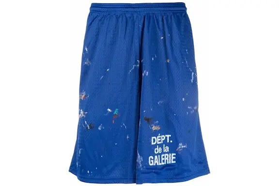 Gallery Dept. French Studio Gym Paint Shorts Blue/White