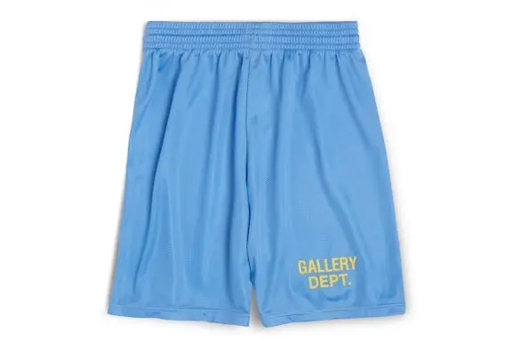Gallery Dept. Studio English Logo Gym Shorts Blue
