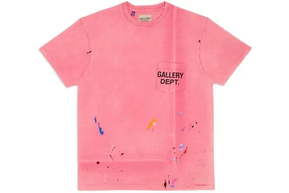 Gallery Dept. Vintage Logo Painted T-Shirt Salmon
