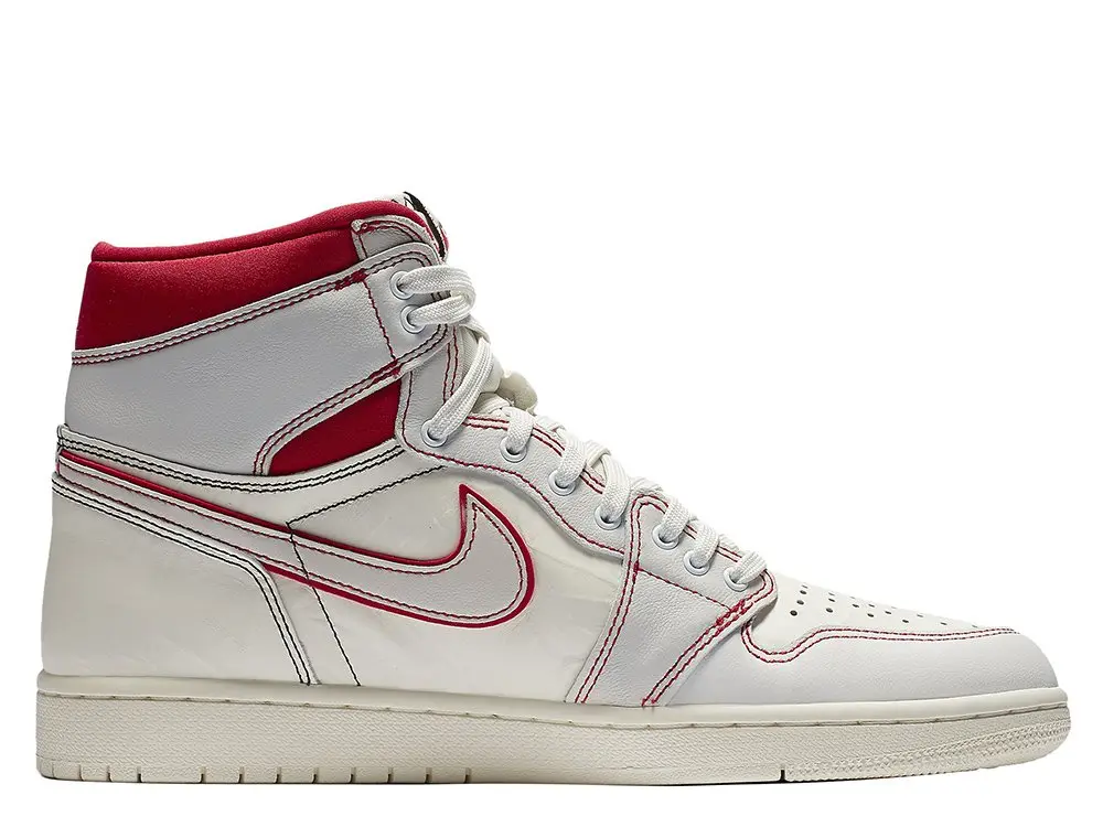 NIKE JORDAN 1 RETRO HIGH OG SAIL-RED - Imagen 2