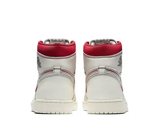 NIKE JORDAN 1 RETRO HIGH OG SAIL-RED - Imagen 4