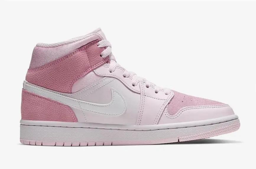 NIKE AIR JORDAN WMNS MID WHITE DIGITAL PINK - Imagen 2