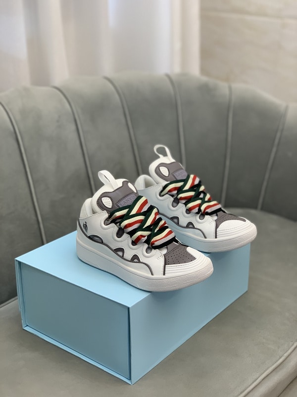 Lanvin Curb Lace-Up White Green - Imagen 2