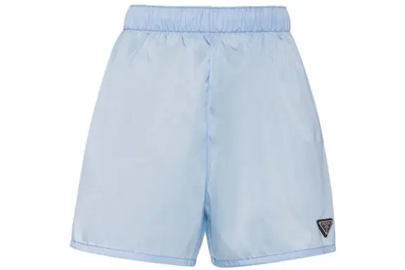 Prada Re-Nylon Shorts Celeste Blue